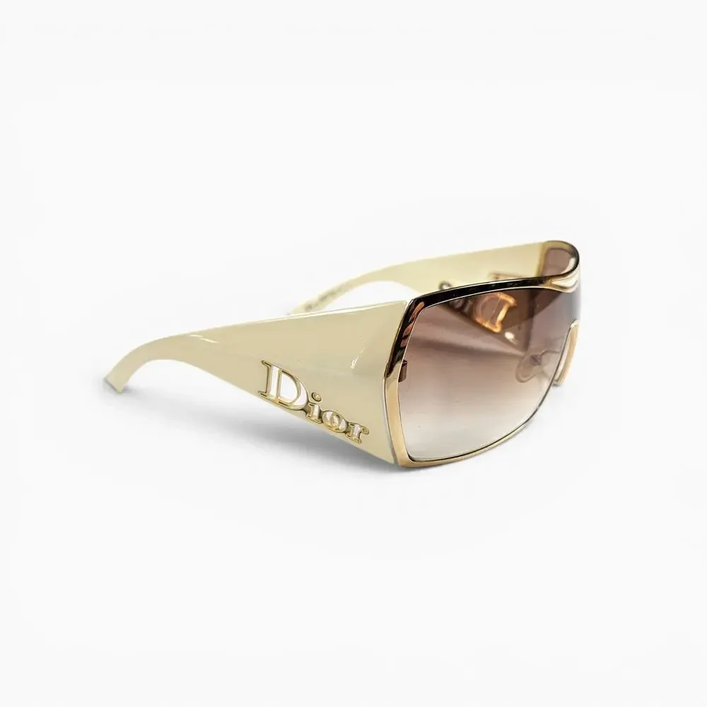 Y2k Dior Sunglasses Gaucho 1 Rimless Sheild Vintage
